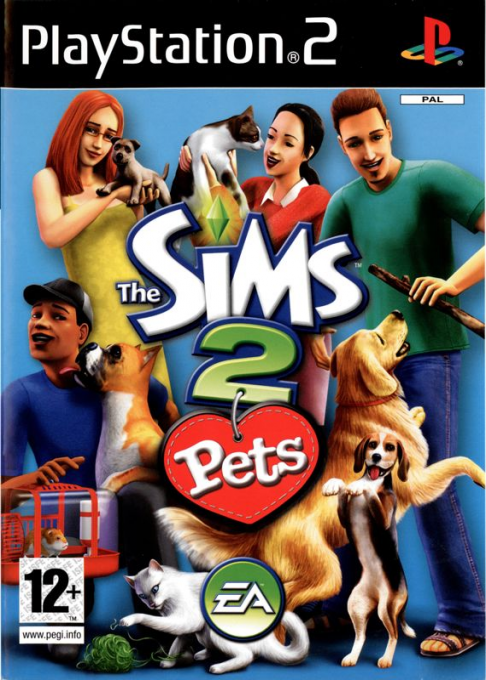 Sims 2 - Pets, The — box-2D (EU)