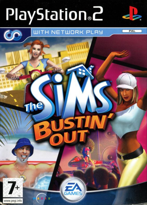Sims, The - Bustin' Out — box-2D (EU)