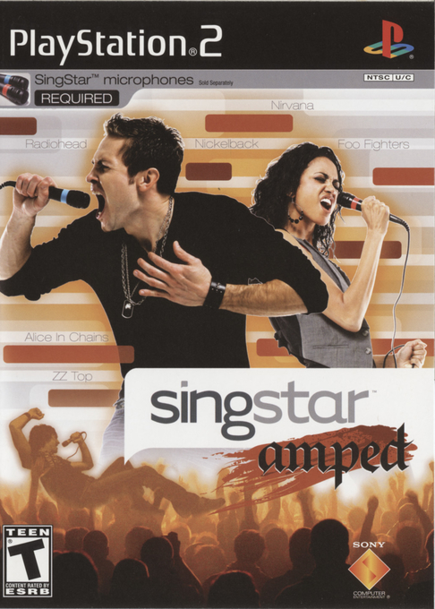 Singstar Amped box art