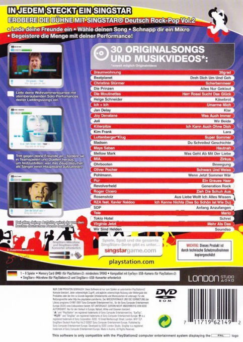 Singstar Deutsch Rock-pop Vol. 2 — box-2D-back (DE)