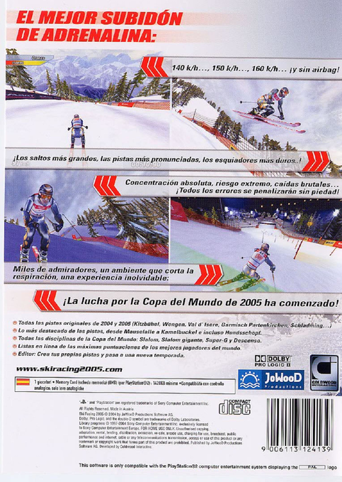 Ski Racing 2005 Featuring Hermann Maier — box-2D-back (SP)