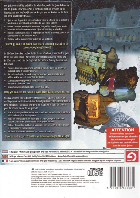 Snow Queen Quest, The — box-2D-back (FR)