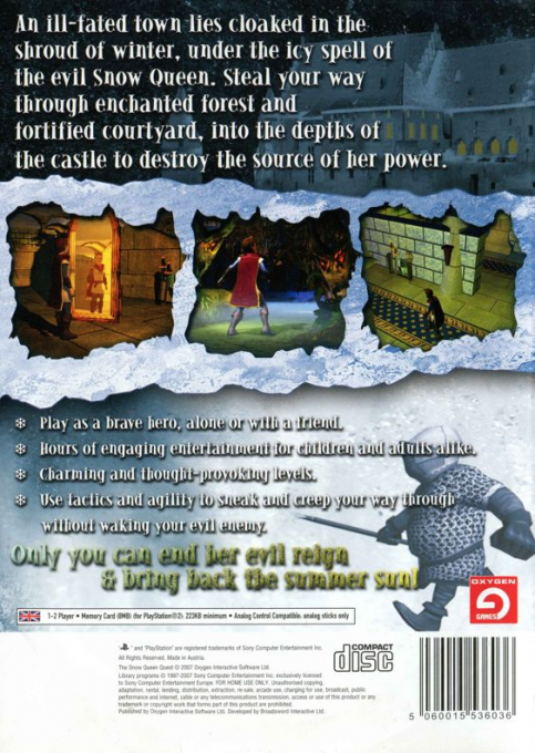 Snow Queen Quest, The — box-2D-back (EU)