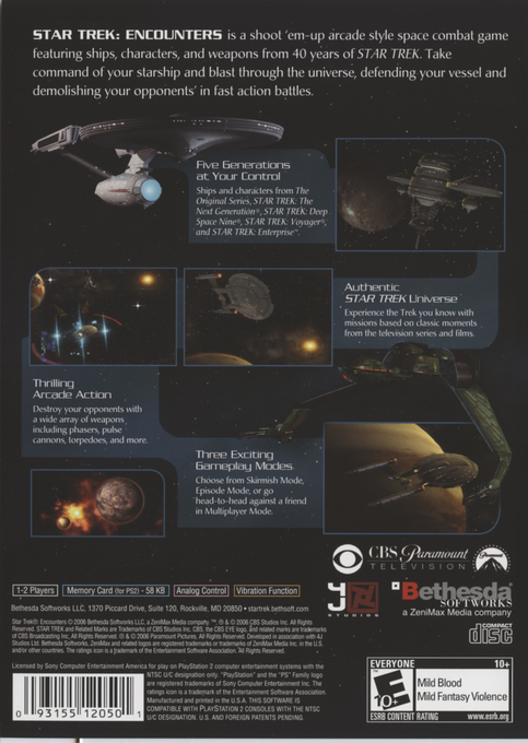 Star Trek - Encounters — box-2D-back (US)