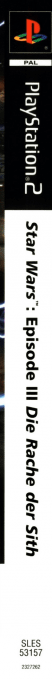 Star Wars Episode 3 - La Revanche Des Sith — box-2D-side (DE)