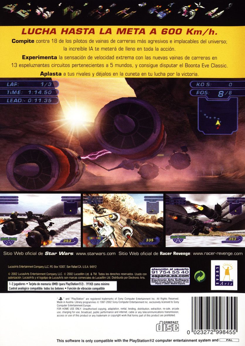 Star Wars - Racer Revenge — box-2D-back (SP)