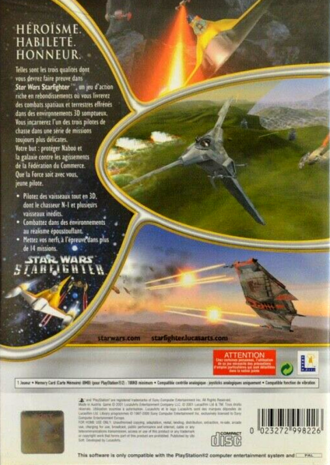 Star Wars - Starfighter — box-2D-back (FR)