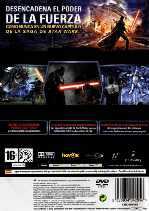 Star Wars - Le Pouvoir De La Force — box-2D-back (SP)