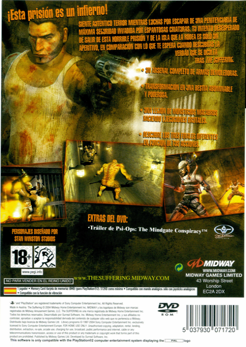 Suffering, The — box-2D-back (SP)