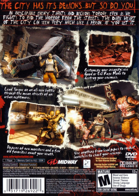 Suffering - Les Liens Qui Nous Unissent, The — box-2D-back (US)