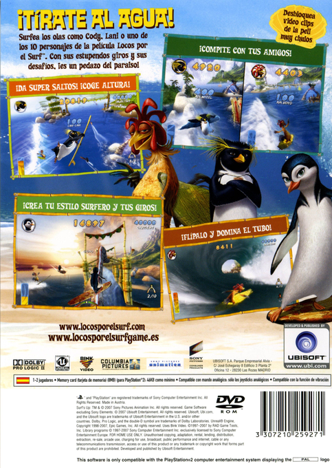 Rois De La Glisse, Les — box-2D-back (SP)
