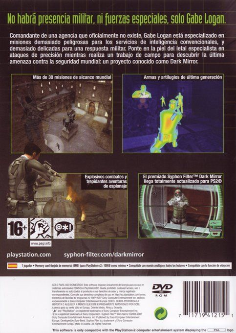 Syphon Filter - Dark Mirror — box-2D-back (SP)