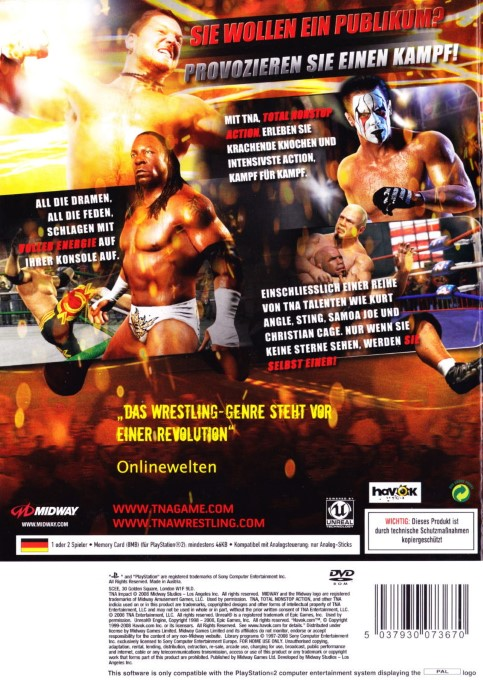 Tna Impact! — box-2D-back (DE)