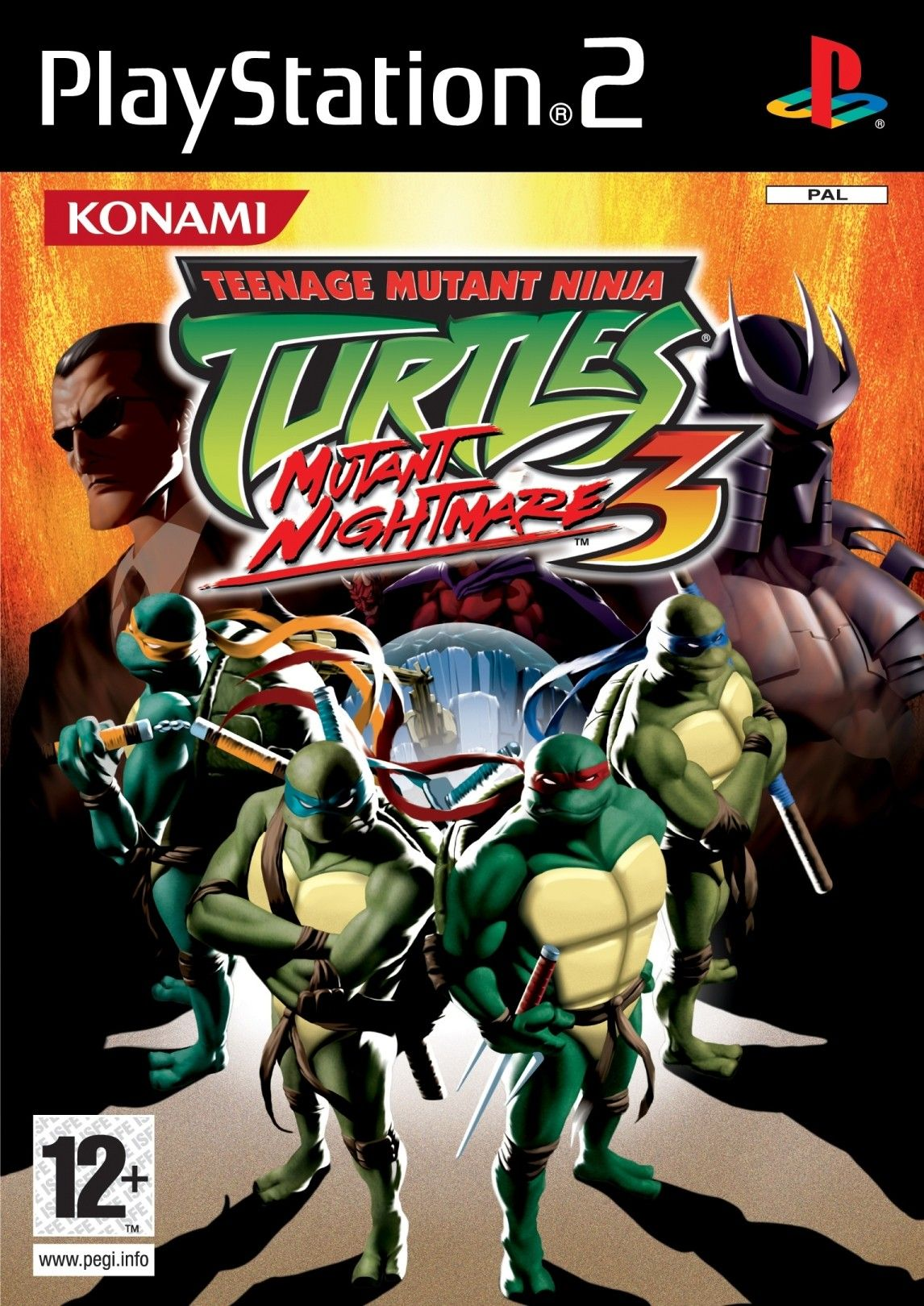 Teenage Mutant Ninja Turtles 3 - Mutant Nightmare — box-2D (EU)
