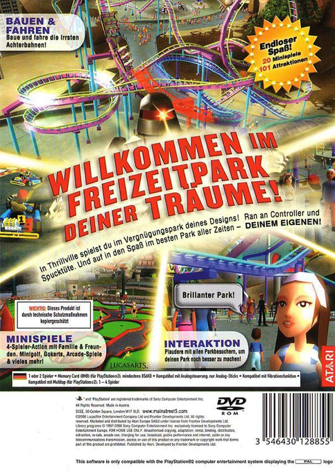 Thrillville — box-2D-back (DE)