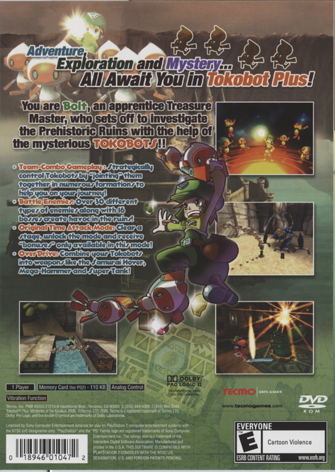 Tokobot Plus - Mysteries Of The Karakuri — box-2D-back (US)