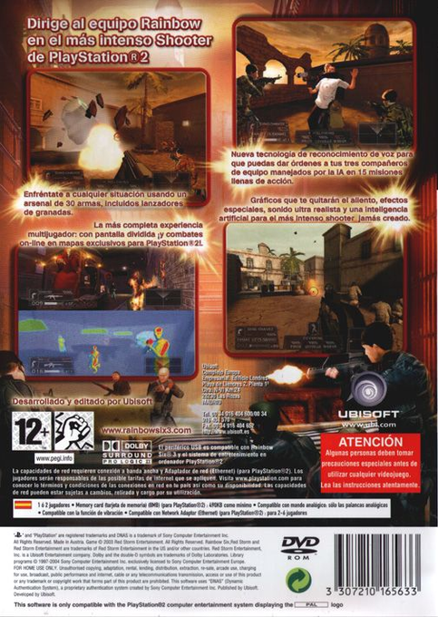 Tom Clancy's Rainbow Six 3 — box-2D-back (SP)