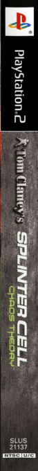 Tom Clancy's Splinter Cell - Chaos Theory — box-2D-side (US)