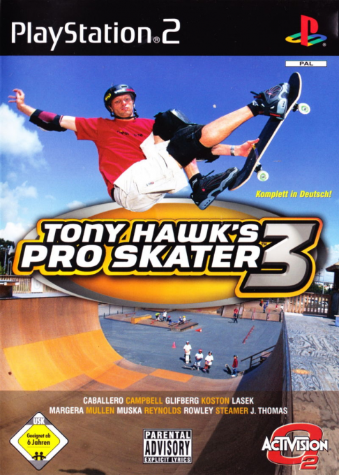 Tony Hawk's Pro Skater 3 — box-2D (DE)