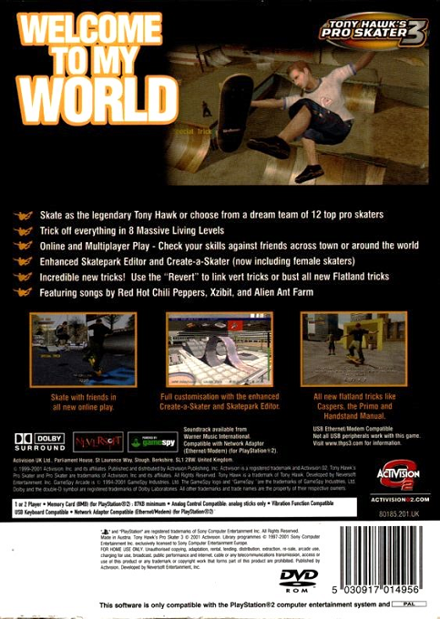 Tony Hawk's Pro Skater 3 — box-2D-back (EU)