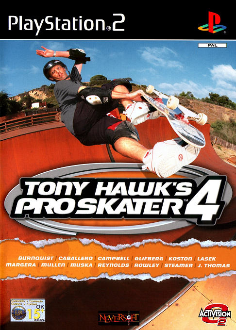 Tony Hawk's Pro Skater 4 — box-2D (EU)