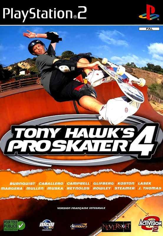 Tony Hawk's Pro Skater 4 — box-2D (FR)