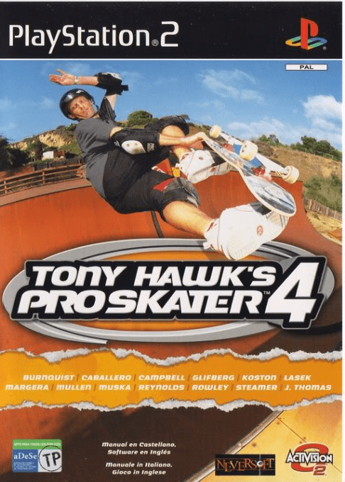 Tony Hawk's Pro Skater 4 — box-2D (SP)