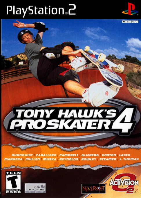 Tony Hawk's Pro Skater 4 box art