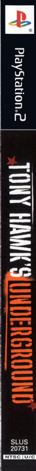 Tony Hawk's Underground — box-2D-side (US)