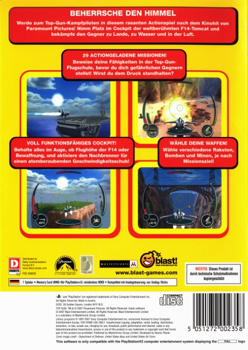 Top Gun — box-2D-back (DE)