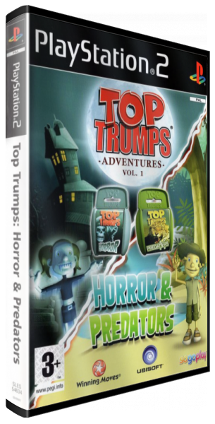 Top Trumps Adventures Vol. 1 - Horror And Predators — box-3D (EU)
