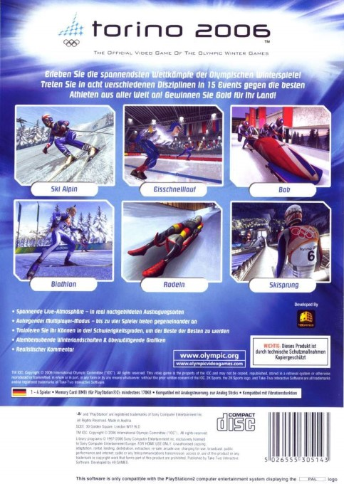 Torino 2006 — box-2D-back (DE)