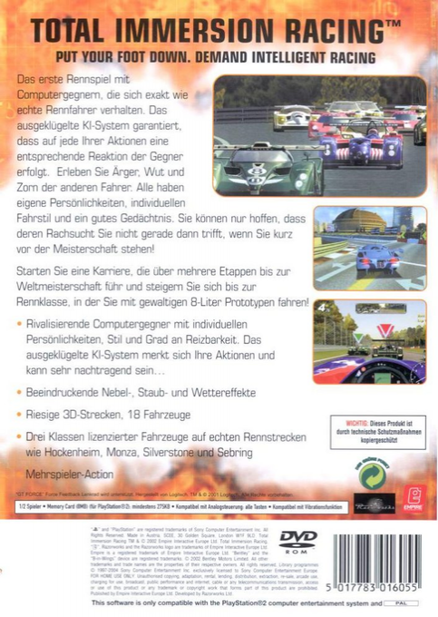 Total Immersion Racing — box-2D-back (EU)