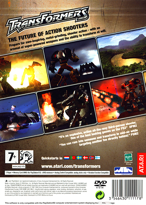 Transformers — box-2D-back (EU)