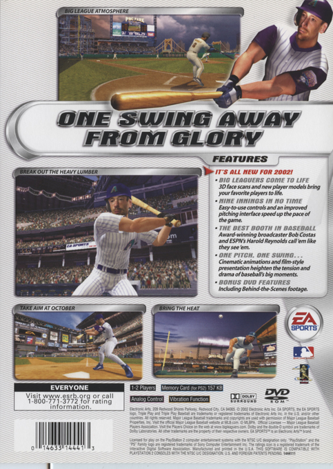 Triple Play 2002 — box-2D-back (US)
