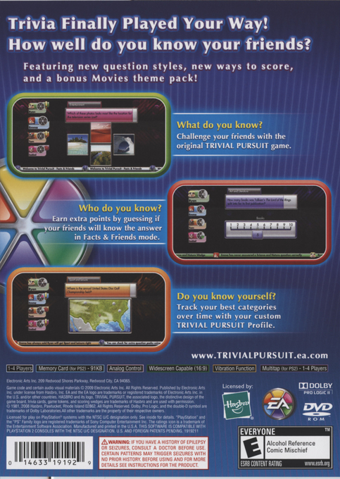Trivial Pursuit — box-2D-back (US)
