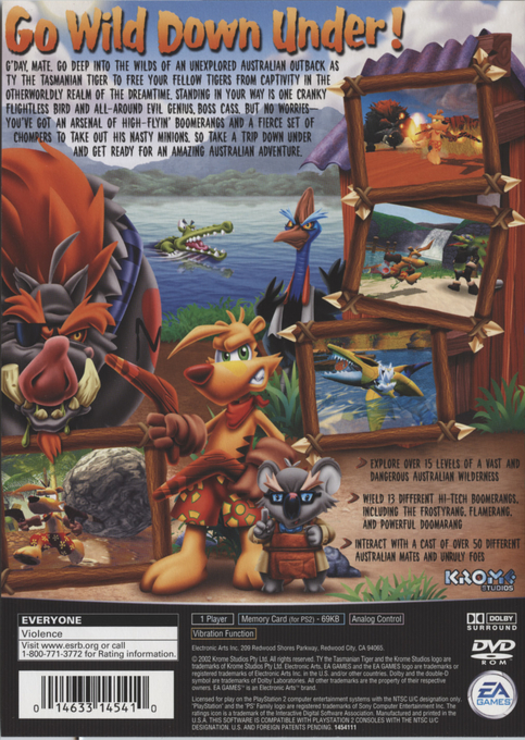 Ty - The Tasmanian Tiger — box-2D-back (US)