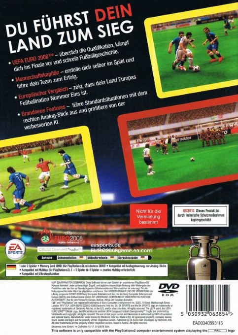 Uefa Euro 2008 — box-2D-back (DE)
