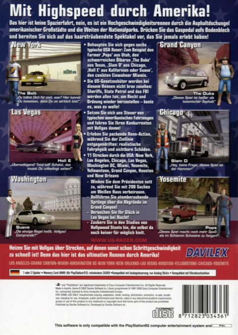 Usa Racer — box-2D-back (DE)