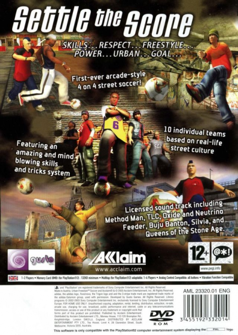 Urban Freestyle Soccer — box-2D-back (EU)