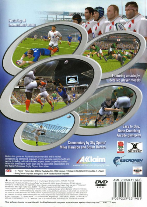 WCR - World Championship Rugby — box-2D-back (AU)
