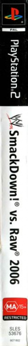 Wwe Smackdown! Vs Raw 2006 — box-2D-side (AU)
