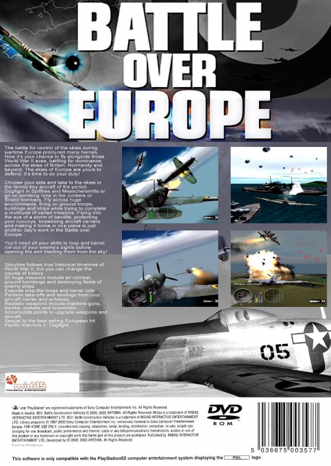 Wwii - Battle Over Europe — box-2D-back (EU)