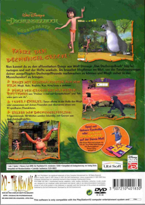Walt Disney's The Jungle Book - Groove Party — box-2D-back (DE)