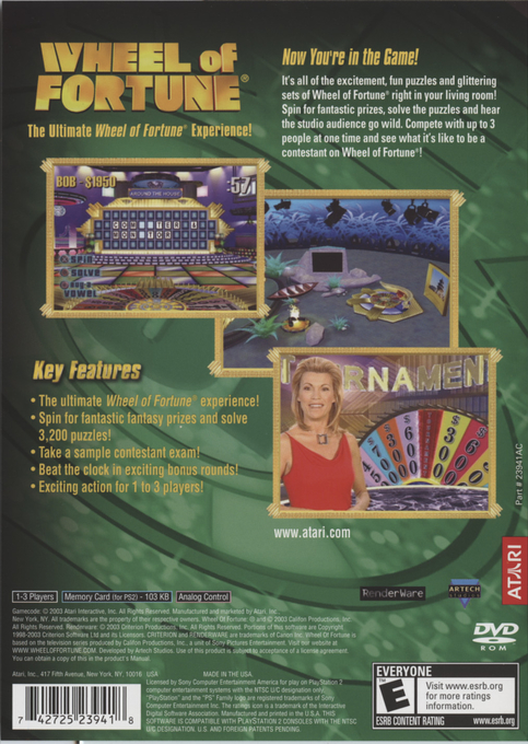 Wheel Of Fortune — box-2D-back (US)