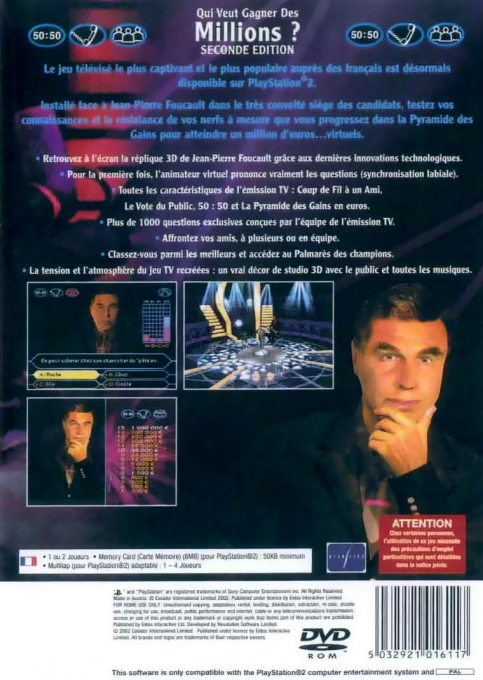 Qui Veut Gagner Des Millions - 2ème Edition — box-2D-back (FR)