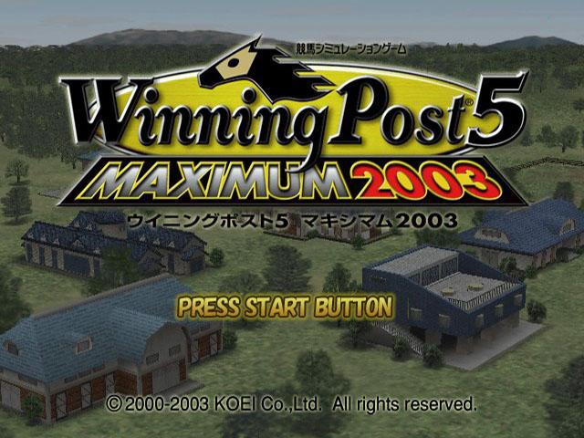 Winning Post 5 Maximum 2003 — sstitle (JP)
