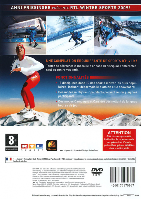 Winter Sports 2009 - The Next Challenge — box-2D-back (FR)