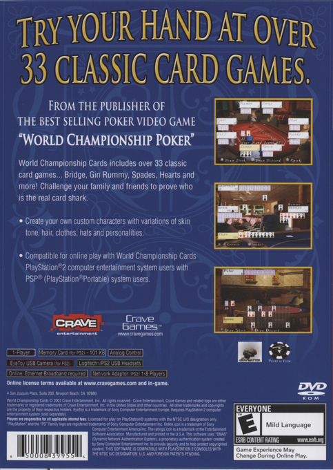 World Championship Cards — box-2D-back (US)
