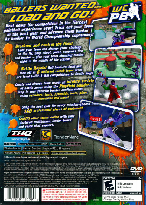 World Championship Paintball — box-2D-back (US)